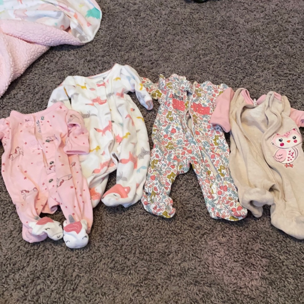 Preemie girl sleepers